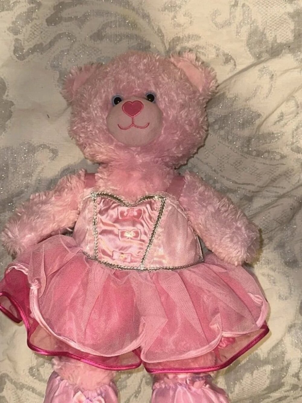 NWT‎ Build-A-Bear Pink Ballerina Heart Teddy Bear - Picture 4 of 6